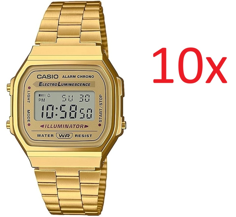 CASIO VINTAGE Mod. ICONIC - ALL GOLD - PACK 10 PCS