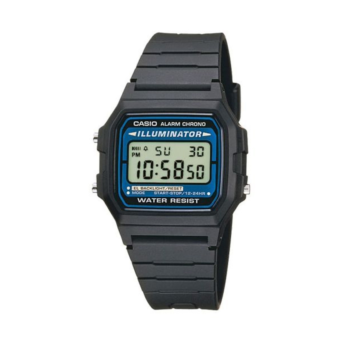 CASIO VINTAGE Mod. F-105 BIO RESIN STRAP - BLACK