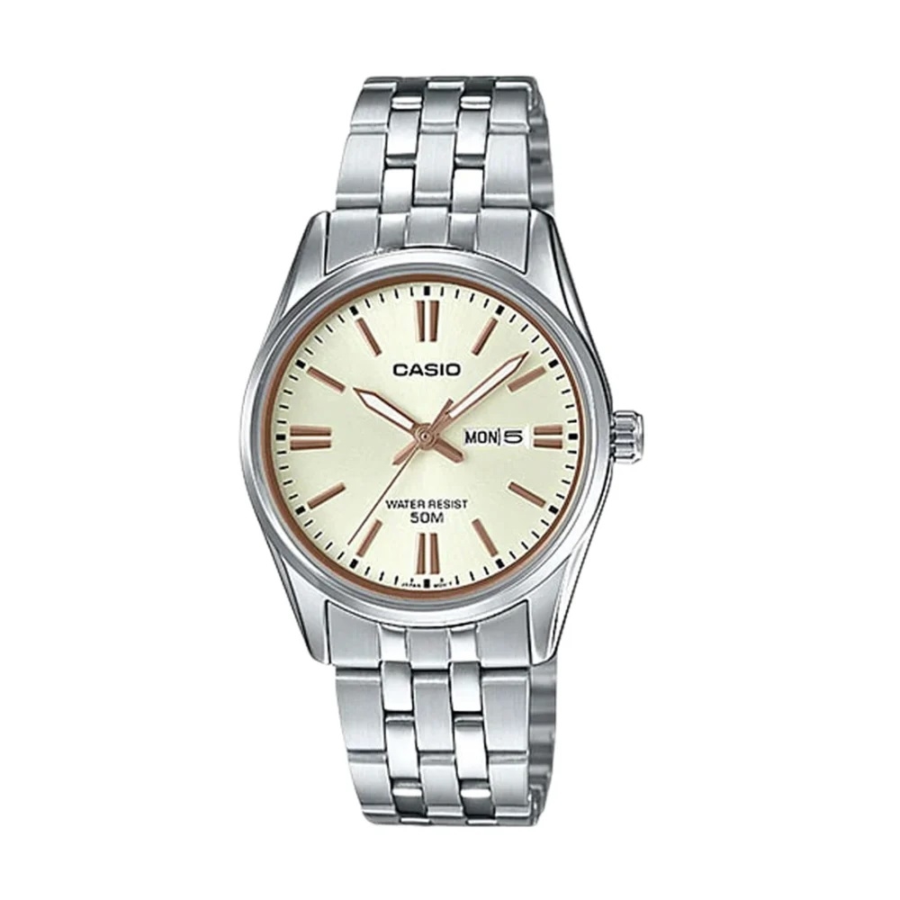 CASIO COLLECTION Mod. LADY DAY &amp; DATE - CHAMPAGNE