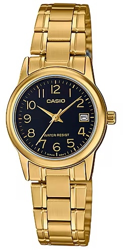 CASIO COLLECTION Mod. LADY DATE, GOLD - BLACK