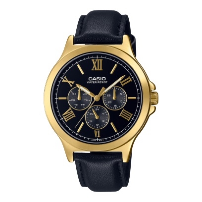 CASIO COLLECTION Mod. MULTIFUNCTION LEATHER - BLACK