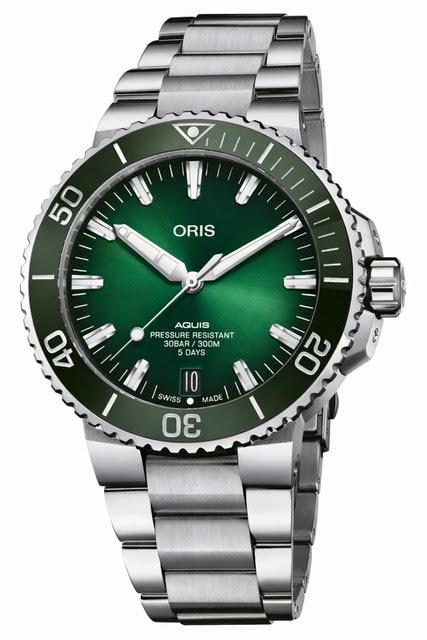 ORIS Mod. AQUIS DATE CALIBRE 400 41,5MM -5 DAYS POWER RESERVE, 300M, CERAMIC BEZEL