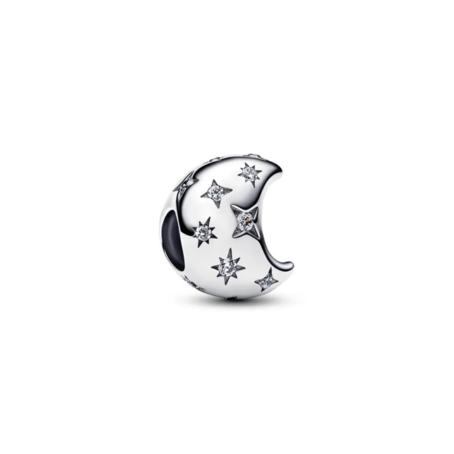 PANDORA JEWELRY Mod. HEART &amp; CLOVER FOUR-LEAF DANGLE CHARM