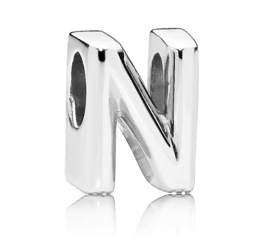 PANDORA Mod. MOMENTS ALPHABET LETTER N CHARM