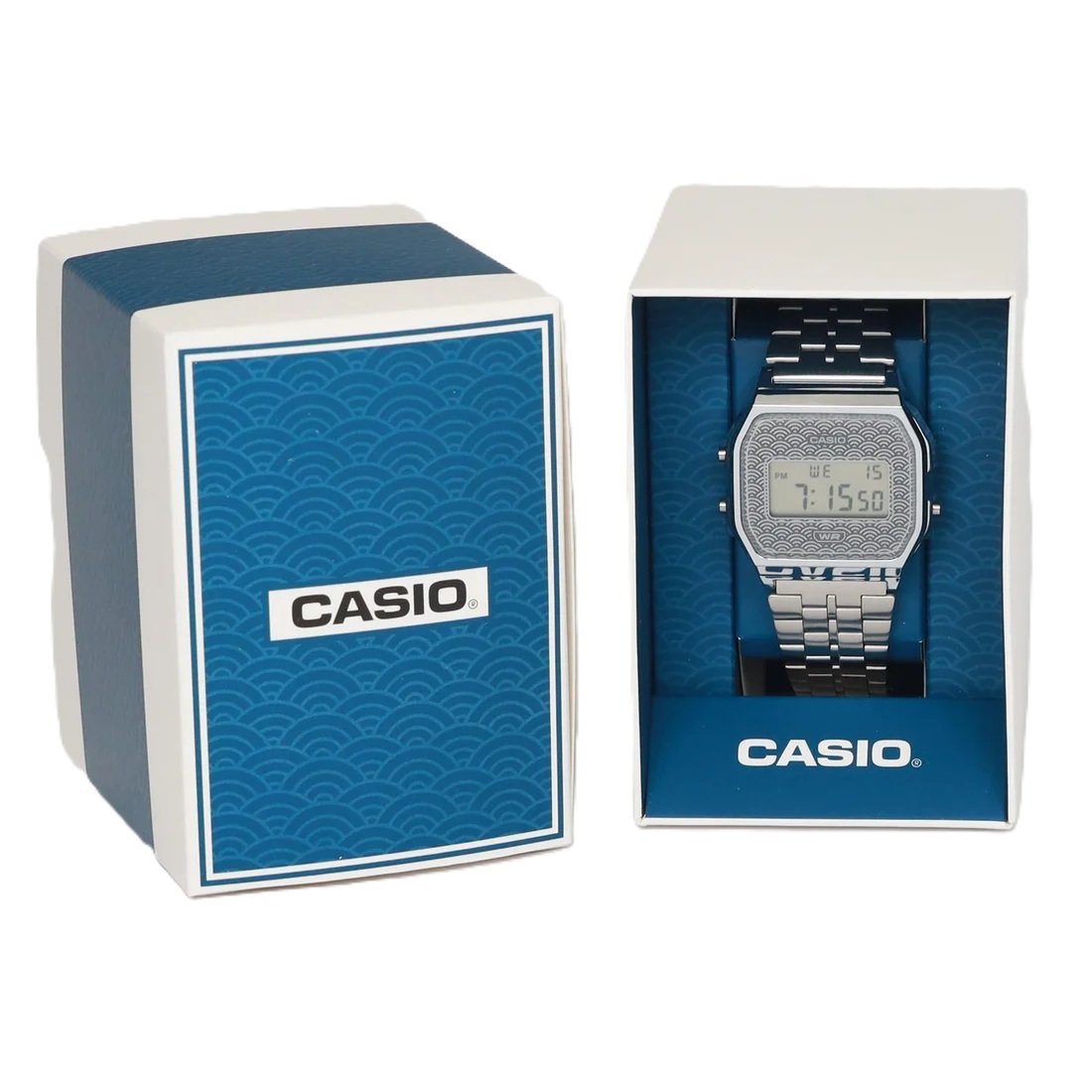 CASIO VINTAGE Mod. ICONIC - TRADITIONAL SEIGAIHA PATTERN Limited Edition - GREY