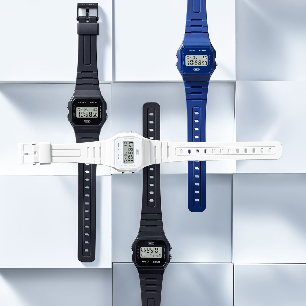 CASIO COLLECTION & VINTAGE WATCHES Mod. F-91WB-2A1EF