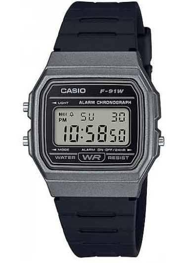 CASIO VINTAGE Mod. F-91 BIO RESIN STRAP - BLACK
