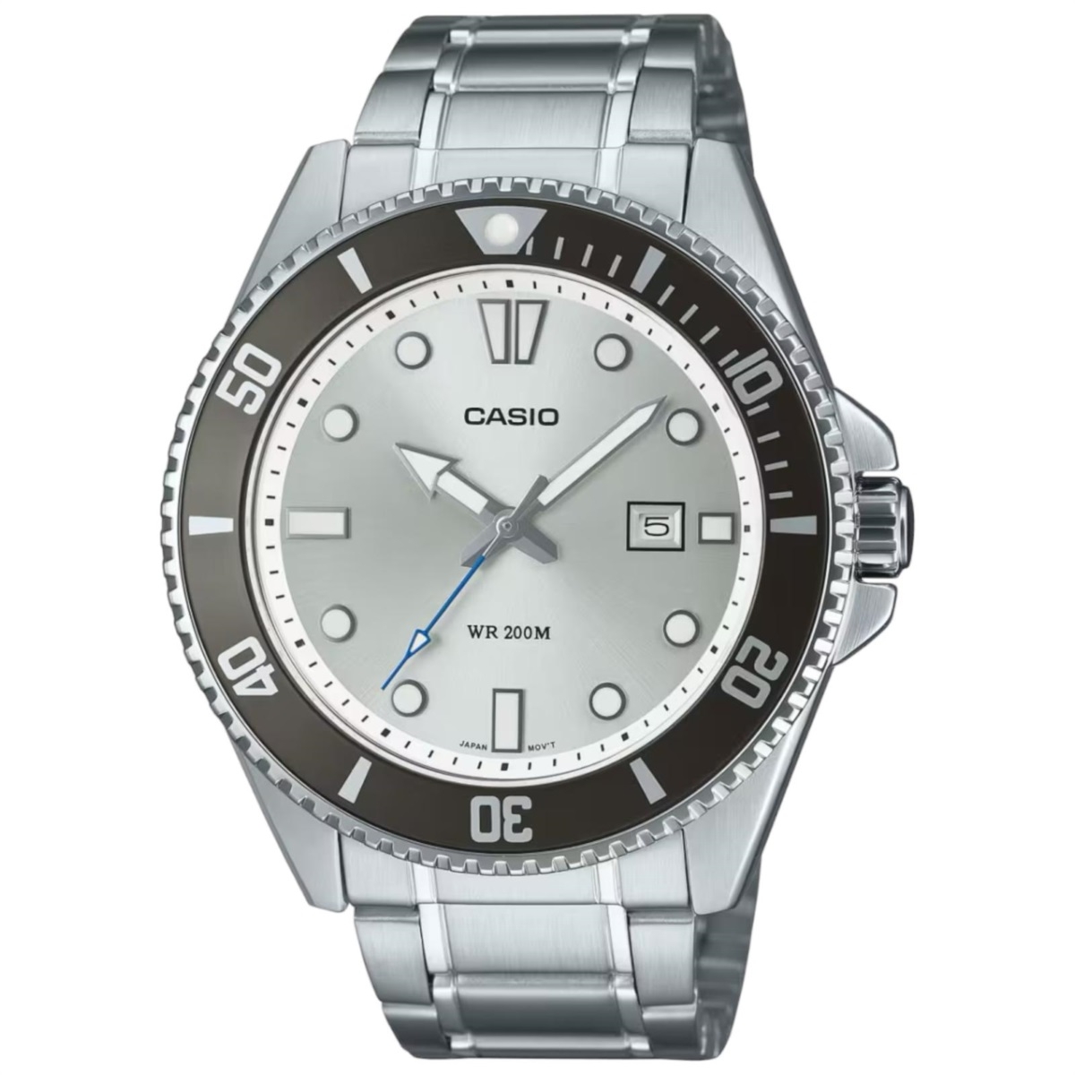 CASIO COLLECTION Mod. DIVER DATE 200M - ARGENTÉE