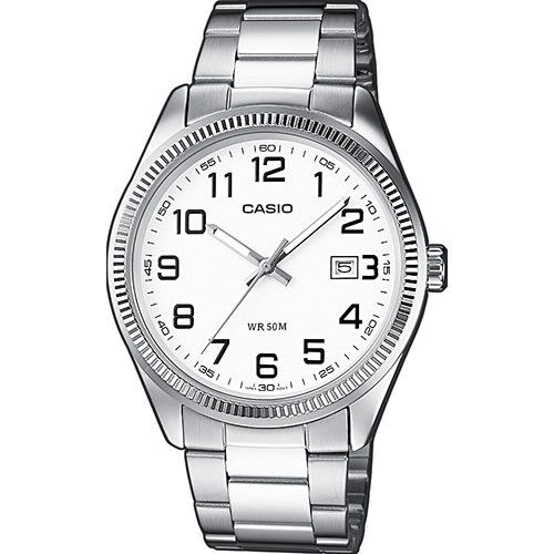 CASIO COLLECTION Mod. DATE - WHITE, ARAB NUMBERS