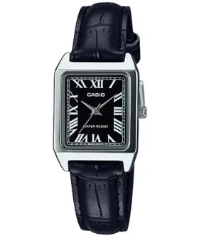 CASIO COLLECTION Mod. LADY TANK, ALLOY, LEATHER - BLACK
