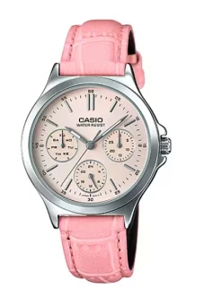 CASIO COLLECTION Mod. LADY MULTIFUNCTION, LEATHER - PINK