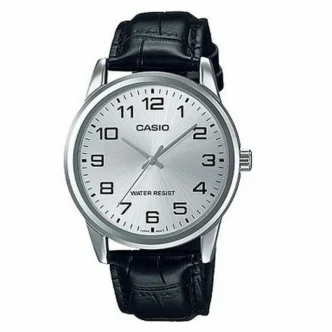 CASIO COLLECTION Mod. ONLY TIME, LEATHER - SILVER