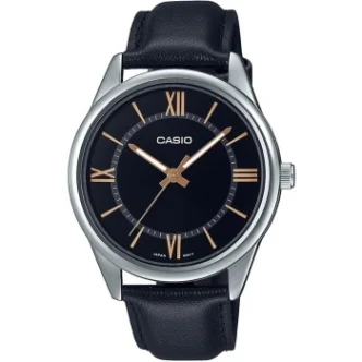 CASIO COLLECTION Mod. CASUAL, LEATHER - BLACK