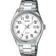 CASIO COLLECTION Mod. DATE - WHITE, ARAB NUMBERS