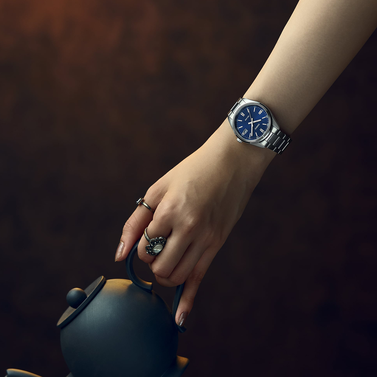 CASIO COLLECTION Mod. UNISEX DATE - BLUE - UNISEX