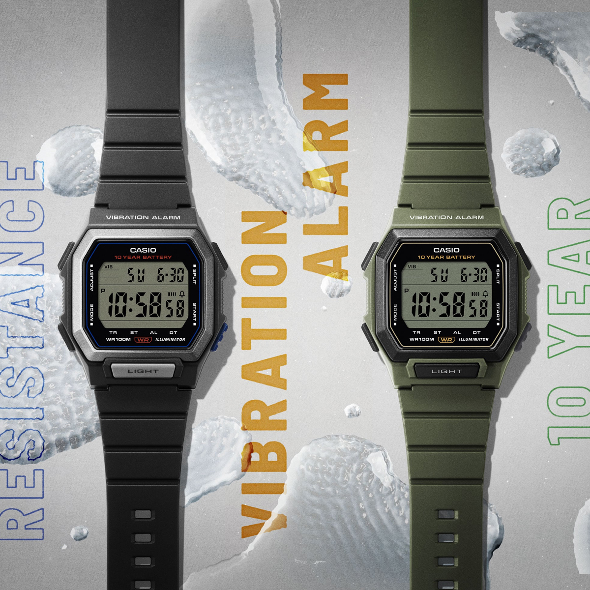 CASIO EU WATCHES Mod. W-738H-1AVEF