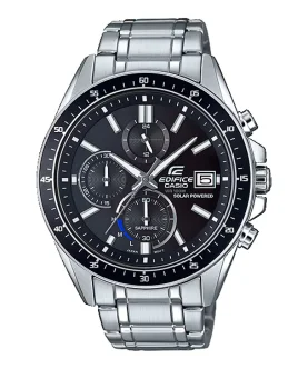 CASIO EDIFICE SLIM Mod. SOLAR POWERED CHRONOGRAPH - BLACK