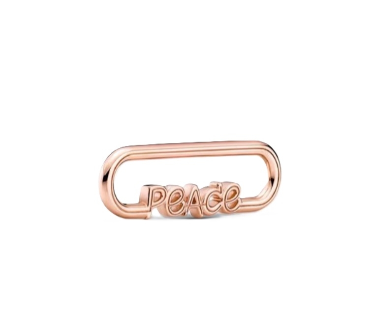PANDORA CHARMS Mod. STYLING PEACE WORD LINK ***SPECIAL PRICE***