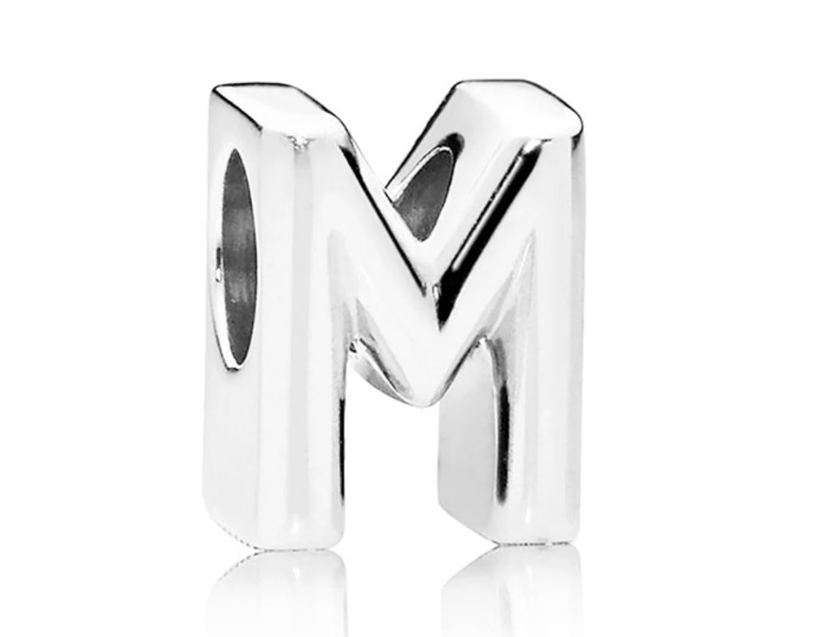 PANDORA JEWELRY Mod. MOMENTS ALPHABET LETTER M CHARM