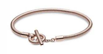 PANDORA JEWELS Mod. MOMENTS T-BAR SNAKE CHAIN - Size 17 ***SPECIAL PRICE****