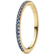 PANDORA JEWELRY Mod.SPARKLING BLUE HALF-ETERNITY RING - SIZE 56