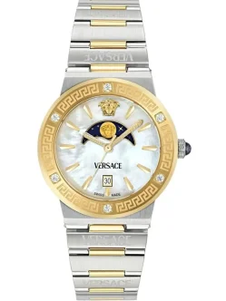 VERSACE Mod. GRECA LOGO MOONPHASE - DIAMONDS
